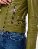Lilly Biker Leather Jacket - image 5 of 6 in carousel